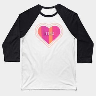 I heart beer Baseball T-Shirt